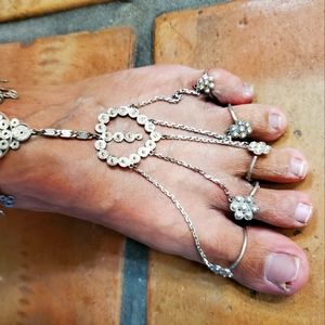 Sterling Silver Foot Slave Bracelets